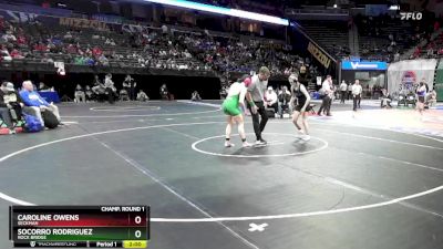 140 Class 2 lbs Champ. Round 1 - Socorro Rodriguez, Rock Bridge vs Caroline Owens, Seckman