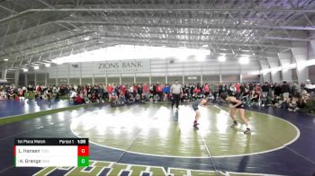 110 lbs 1st Place Match - Keagan Grange, Ridgeline vs Lindsey Hansen, Tooele