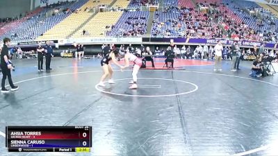 109 lbs Placement Matches (16 Team) - Ahsia Torres, Sacred Heart vs Sienna Caruso, Lindenwood
