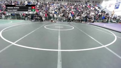 Girls 110 lbs Semifinal - Briana Ochoa, Alisal Girls vs Tillia Perry, Monterey Girls