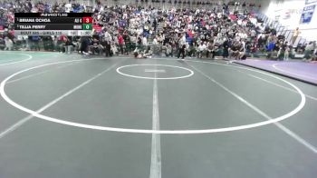 Girls 110 lbs Semifinal - Briana Ochoa, Alisal Girls vs Tillia Perry, Monterey Girls