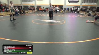 144 lbs Semifinal - Asher Rhoads, Newton vs Braden Doyle, Iowa City, West