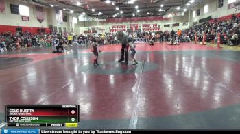 40 lbs Semifinal - Cole Huerta, Anoka Wrestling vs Thor Collison, Becker Bulldogs