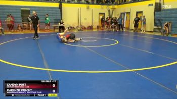 112 lbs Round 4 - Camdyn Post, Cougar Wrestling Club vs Makenzie Pracht, Wichita Blue Knights Wrestling Club