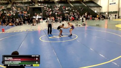 90 lbs Cons. Round 3 - Damari Sanders, Sherman Challengers vs Eli Orel, Winner Youth Wrestling