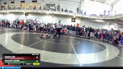 49 lbs Cons. Round 6 - Brogan Combs, Alexandria Wrestling Academy vs Jaxon Cox, Rhyno Academy Of Wrestling