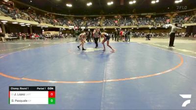 101 lbs Champ. Round 1 - Jonathan Lopez, Lockport vs Dominic Pasquale, IC Catholic Prep