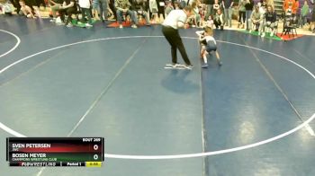 46 lbs Quarterfinal - Sven Petersen, JWC vs Bosen Meyer, Champions Wrestling Club