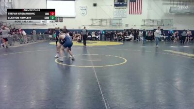 150 lbs Consolation 1st - Clayton Hewlett, Canby vs Stefan Krsmanovic, Lincoln