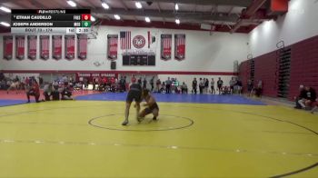 174 lbs Champ. Round 1 - Ethan Caudillo, Fresno City College vs Joseph Anderson, Modesto Junior College