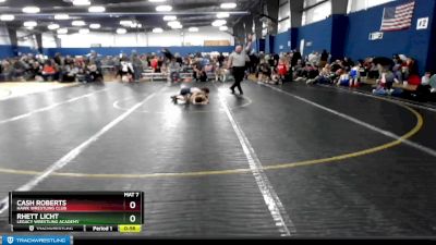 49 lbs Cons. Round 2 - Cash Roberts, Hawk Wrestling Club vs Rhett Licht, Legacy Wrestling Academy