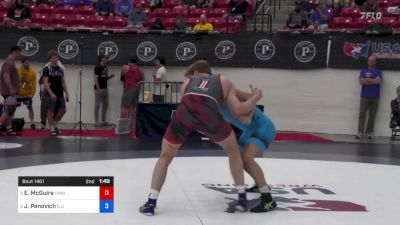 92 kg Semis - Evan McGuire, Pinnacle Wrestling Club vs Jaxon Penovich, Illinois