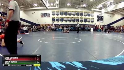 175 lbs Quarterfinal - Will Vucetic, Chardon vs Colin Jocek, Revere