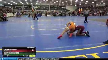 132 lbs Champ. Round 1 - Jaden Thomas, Thomas Dale vs Mateo Hernadez, Hayfield