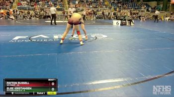 130 lbs Quarterfinal - Payton Russell, W1-Minot vs Elise Kristiansen, E4-Napoleon G-S