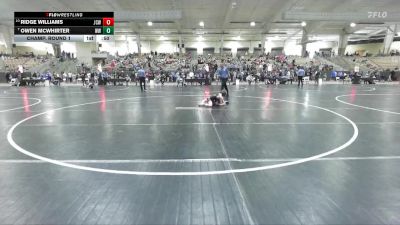 70 lbs Champ. Round 1 - Owen McWhirter, Wildcats Wrestling vs Ridge Williams, Junior Cyclones Wrestling