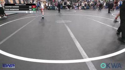 140 lbs Round Of 16 - Cooper Hansen, Cowboy Wrestling Club vs Tyce Thompson, Piedmont