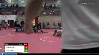 220 lbs Cons. Round 7 - Levi DeGroat, Connersville vs Ethan Michael, MARKLE