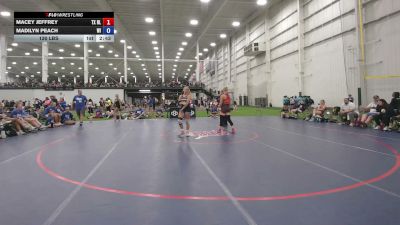130 lbs Macey Jeffrey, Texas Blue vs Madilyn Peach, Wisconsin