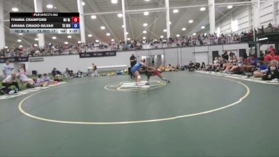130 lbs Iyanna Crawford, North Carolina Blue vs Ariana Criado-Silvar, Texas Red
