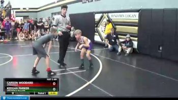 64 lbs Semifinal - Carson Woodard, Springfield vs Keegan Parker, Greenfield McClain