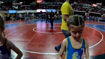 40 lbs Semifinal - Remi Weeks, Shepherd Girls vs Skylynn Wilkerson, Laurel Matburners