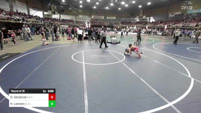 54 lbs Round Of 16 - Diego Sandoval, Espanola Jr Wrestling vs Henry Loewen, Black Fox Wr Ac