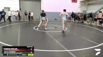 182 lbs Round 1 - Roth Powers, Avalanche Wrestling Association vs Thomas Weller, Pioneer Grappling Academy