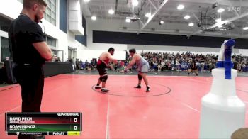 285 lbs Quarterfinal - Noah Munoz, Church Boyz vs David Pech, Artesia Highschool