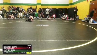 105 lbs Semifinal - Kingston Griffin, Ninety Six Wrestling vs Joey Gambino, Carolina Reapers