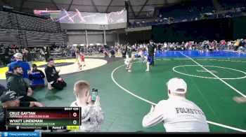 62 lbs Cons. Round 4 - Cruz Gaytan, Toppenish USA Wrestling Club vs Wyatt Lindeman, Thunder Mountain Wrestling Club