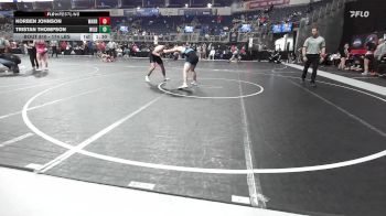 174 lbs 5th Place - Korben Johnson, Warrenton MO _ Warrenton High School vs Tristan Thompson, Wildcat Wrestling