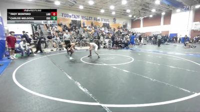 120 lbs Quarterfinal - Troy Montero, La Mirada vs Carlos Melgoza, Kingsburg