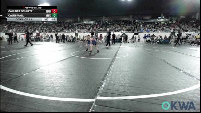 60 lbs Consi Of 8 #1 - Caulder Schultz, Team Tulsa Wrestling Club vs Caleb Hall, Newkirk Takedown Club