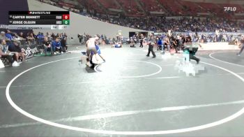 6A Boys 215 lbs Cons. Round 3 - Carter Bennett, Forest Grove Boys vs Jorge Olguin, Gresham Boys
