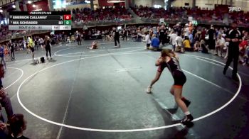 82 lbs Quarterfinal - Emerson Callaway, 2TG (Girls) vs Mia Schrader, Rocket Wrestling Club / RWC - Girls