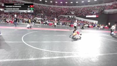 60 lbs Cons. Round 2 - Hudson Becker, Hartford vs Bryher Schwarze, Crass Trained