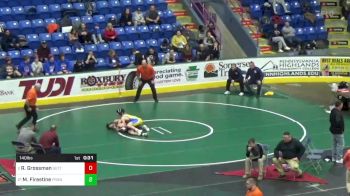 140 lbs 7th Place - Reid Grossman, Gettysburg vs Max Firestine, Franklin Regional