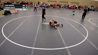 12U - 117 lbs Quarters - Patrick Fruth, Zumbrota-Mazeppa vs Lane Werner, Pursuit Wrestling Minnesota