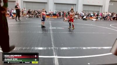 45 lbs Semifinal - Gunnar Byrd, East Rowan Wrestling Club vs Noah Archibeque, Takedown Elite