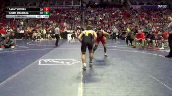 3A-150 lbs Semifinal - Justis Jesuroga, Southeast Polk vs Danny Peters, Clinton