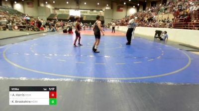 120 lbs Semifinal - Adrian Harris, Georgia vs Keigan Brookshire, Morris Fitness Wrestling Club