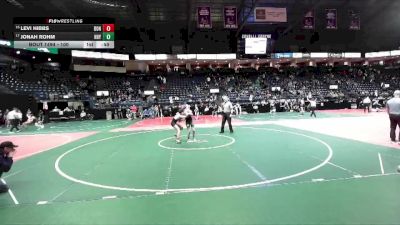 100 lbs Cons. Round 2 - Levi Hibbs, DONA vs Jonah Rohm, HHY1