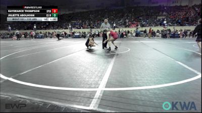 115 lbs 5th Place - Kaydeance Thompson, Sperry Wrestling Club vs Juliette Abolhosn, D3 Wrestling Cluib