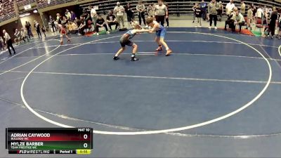 87 lbs Champ. Round 1 - Adrian Caywood, BULLDOG WC vs Mylze Barber, Team Prestige WC