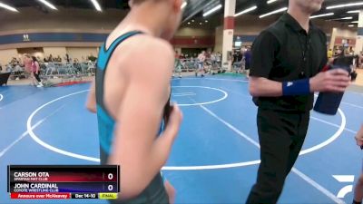 113 lbs Round 3 - Carson Ota, Spartan Mat Club vs John Cardinal, Coyote Wrestling Club