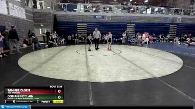 75 lbs Cons. Round 3 - Tanner Olsen, 208 Badgers vs Domani McClain, Mountain Man Wrestling Club