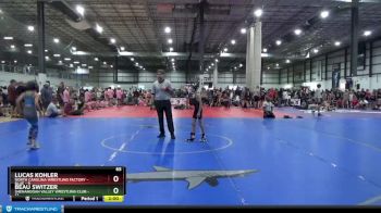 65 lbs Round 3 (4 Team) - Lucas Kohler, NORTH CAROLINA WRESTLING FACTORY - BLUE vs Beau Switzer, SHENANDOAH VALLEY WRESTLING CLUB