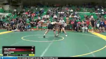 157 lbs Quarterfinal - Jon Metzger, ASHLAND vs Noah Ewen, PERRYSBURG