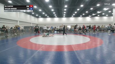 126 lbs Cons. Quarters - Eli Carter, Stronghold vs Taylon Winker, C2x